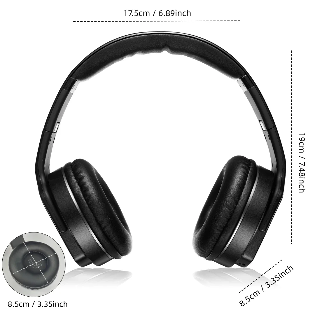 سماعات رأس ومكبرات صوت لاسلكية SODO MH2 2 في 1 قابلة للطي هاي فاي ستيريو بلوتوث 5.0 مع دعم ميكروفون لـ TF وFM