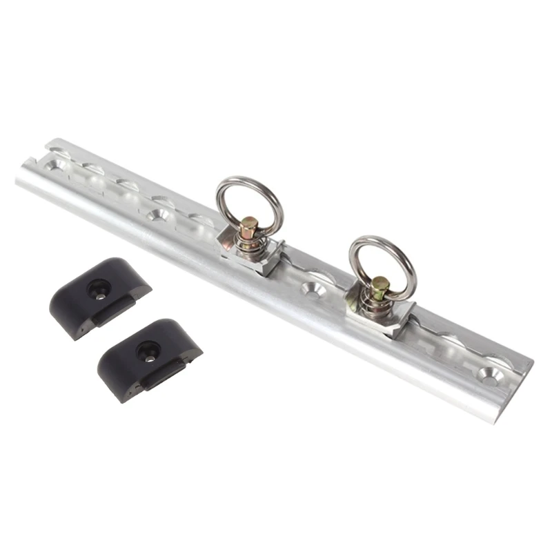 RV Car L-Track Airline Rail with Single Stud Fitting Tie Down Anchors Quick Release Rings Spring Bolt Airline Track 30cm/12inch