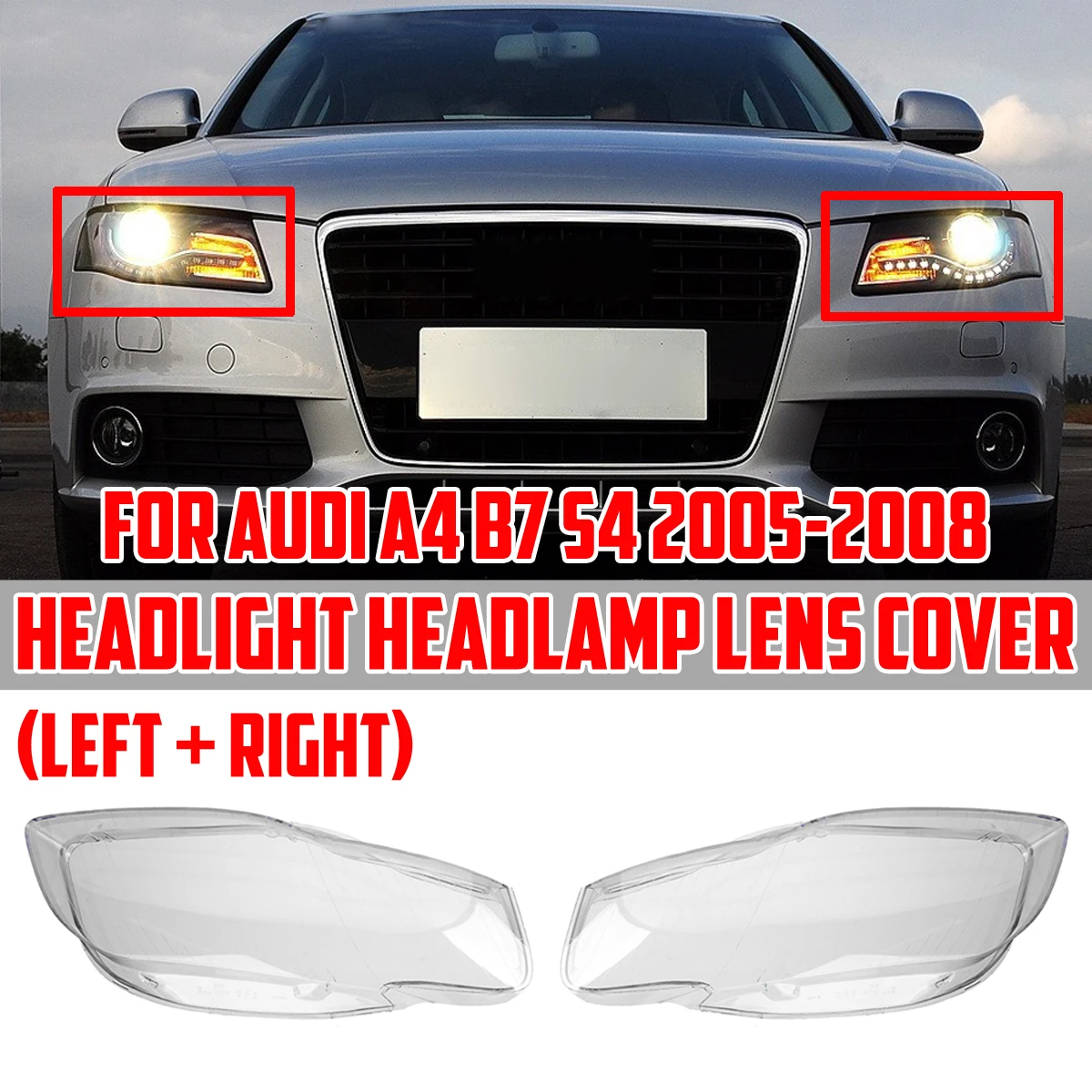 

Фотолампа задняя прозрачная для Audi A4 B7 S4 RS4 2006 2007 2008