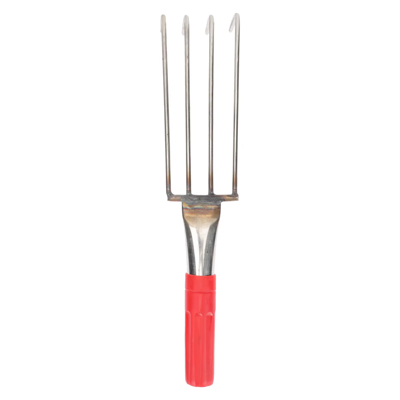 Stainless Steel Small Beach Claw Rake Comfortable Handle Oyster Clam Seafood Digging Tool Handheld Clamming Rake Sand Digging