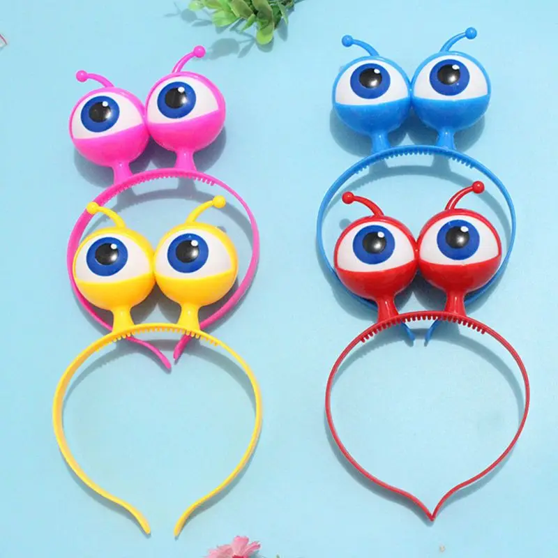 New Alien Eyeball LED Hair Hoop Flashing Glow Headband Crown Heart Light Up Hairbands Hair Accessories Glow Party Christmas New