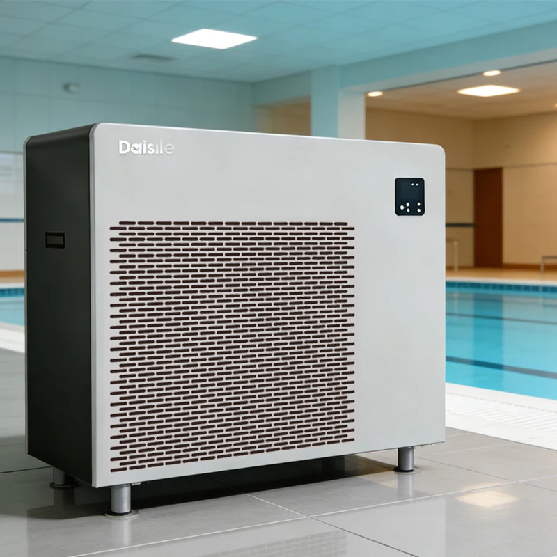 

Inverter Plastic Swimming Pool Dehumidifier R410a Refrigerant Cooling Air Energy-Efficient Ultra Low Noise for Indoor Pool Use