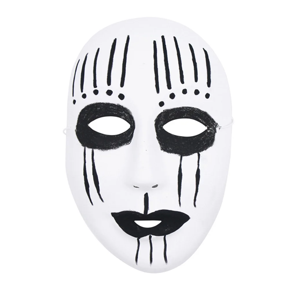 12 قطعة الأبيض كامل الوجه الذكور هالوين أقنعة فارغة دهان داي شبح الهيب هوب الرقص حفلة تنكرية زي قناع أبيض #1