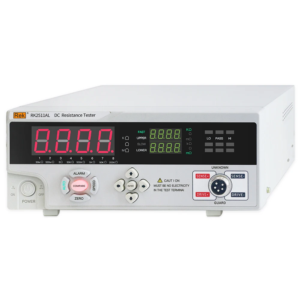 CHINA REK RK2511AL 200 k ohm DC Low Resistance Tester Four-terminal Test High Quality DC Electronic Load RK2511ALR with RS232