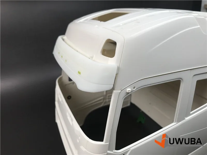 Decorazione del tetto della visiera parasole di simulazione LED per 1/14 Tamiya RC Truck ribaltabile VOLVO FH16 750 56360 Car