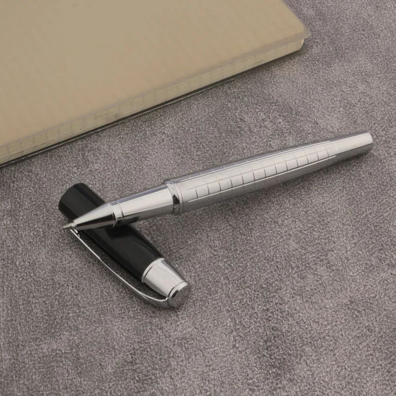 

Высококачественные серебряные аксессуары, металлическая белая шахматная доска, ручка-роллер, чернильные ручки, шариковая ручка, офисные принадлежности