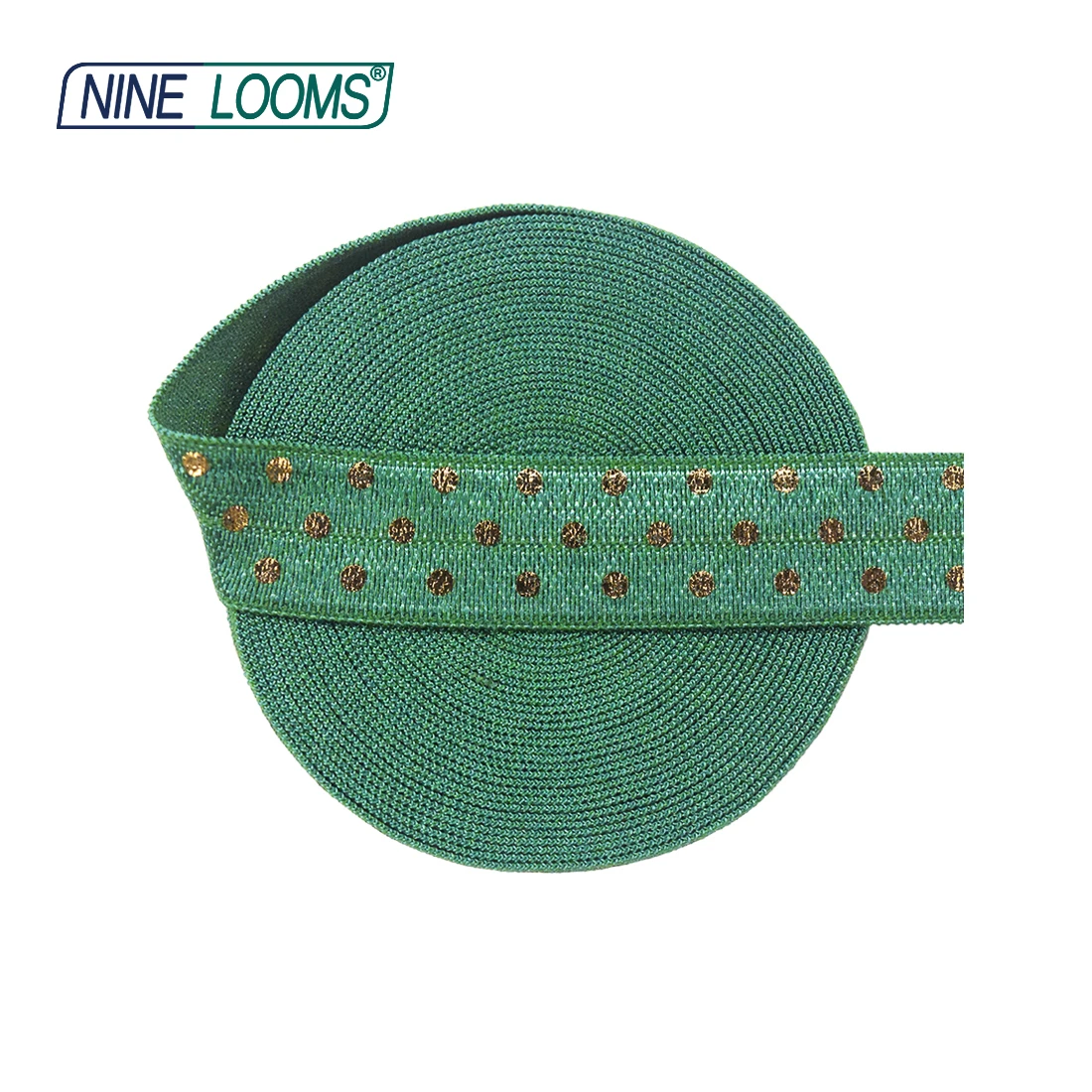 Neun Webstühle Folien druck über Gummibänder falten für 5/8 "15mm Leoparden Tupfen Spandex Bänder Haar gummi Stirnband Näh besatz 2 5 10 Yard – Detail 20