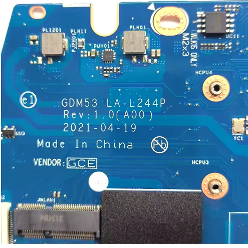 

For Dell Inspiron 15 3510 Laptop Motherboard GDM53 LA-L244P With N4020 N5030 CPU DDR4 CN-0P1JG9 0P1JG9 CN-0NCXC4 0NCXC4