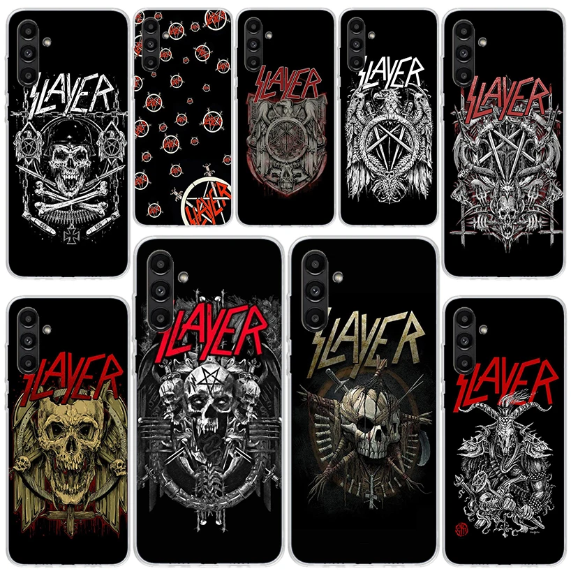 Чехол для телефона Slayer из тяжелого металла рок-группы для Samsung Galaxy A14 A15 A13 A12 A54 A55 A53 A52 A34 A35 A33 A32 A24 A25 A23 A22 A04S
