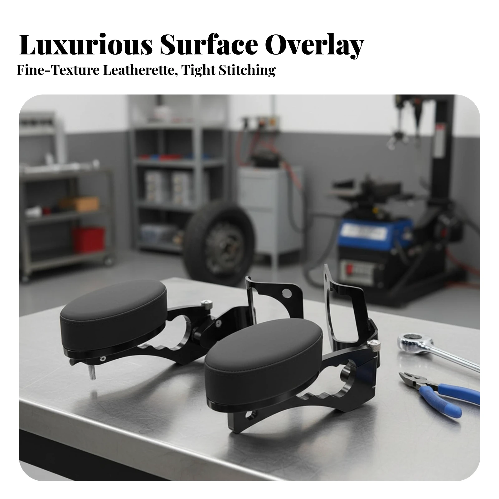Motorcycle Passenger Armrests Supportive Passenger Armrests with Mounting Brackets Hardware Sturdy Convenient for Touring