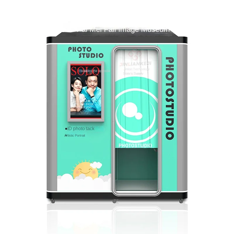 Intelligent Photo Studio Machine Big Head Sticker Selfie Machine Self-Service Printing Beauty Coin Operated Games Customized