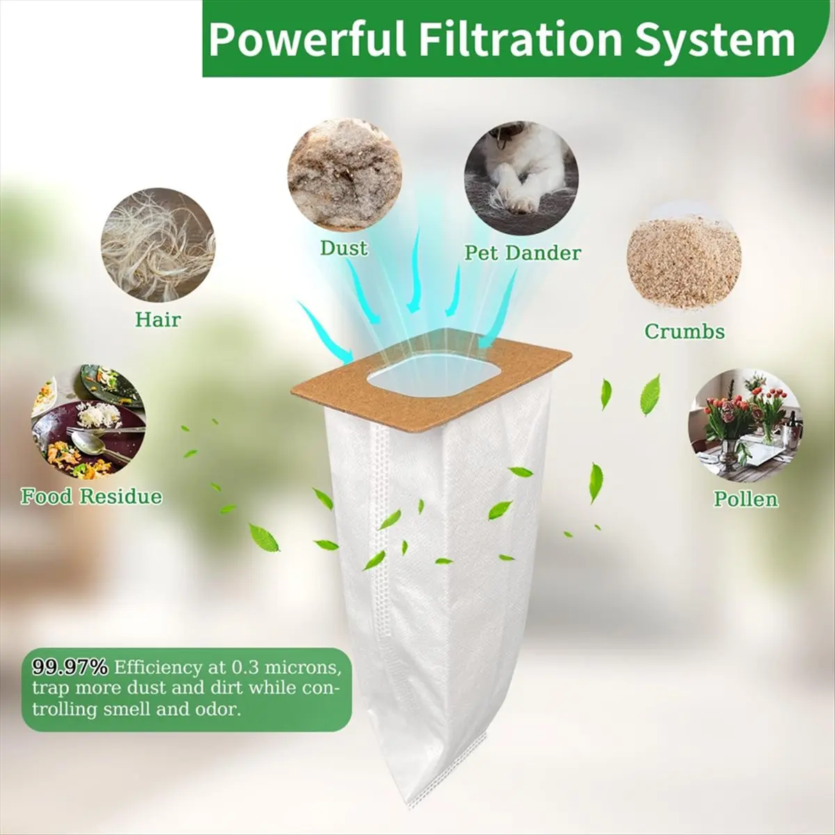 SHIP WITHIN 24 HOURS 8 Pack Type I HEPA Vacuum Bags Compatible for Type I Canister Vacuum Cleaner, Replace Part AH10005