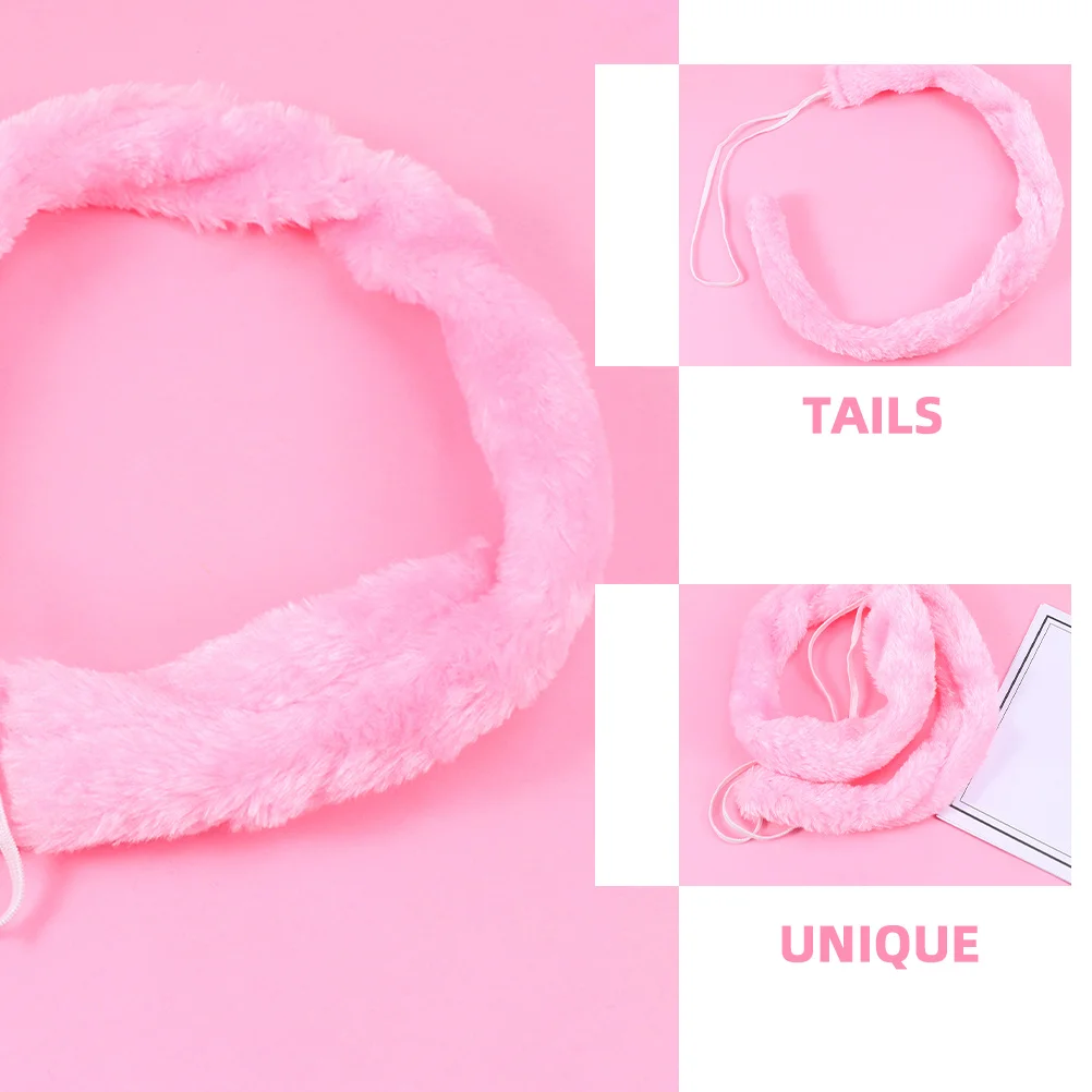 2 قطعة ذيل الحيوان الدعامة هالوين تأثيري ملحقات الحفلات لعب الأدوار فستان أداء الذيل زي للمناسبات موضوع #3