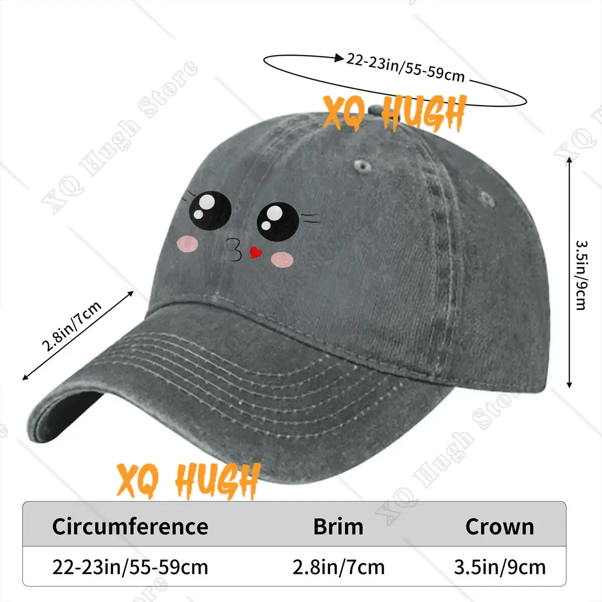 Complete Collection Of  Anime Hat Peaked Women's Cap Kiss Personalized Visor Protection Hats