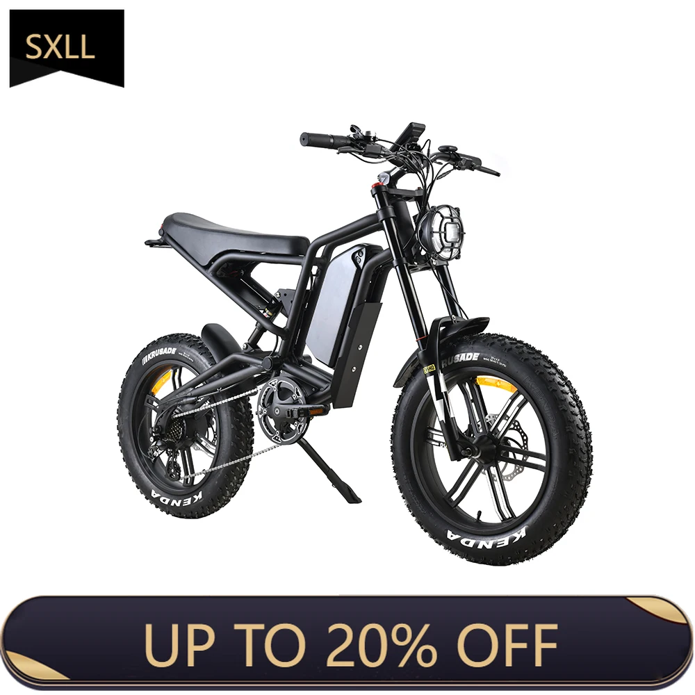 

SXLL Electric bicycle Long-range mountain bicycle High power fat tire Adult