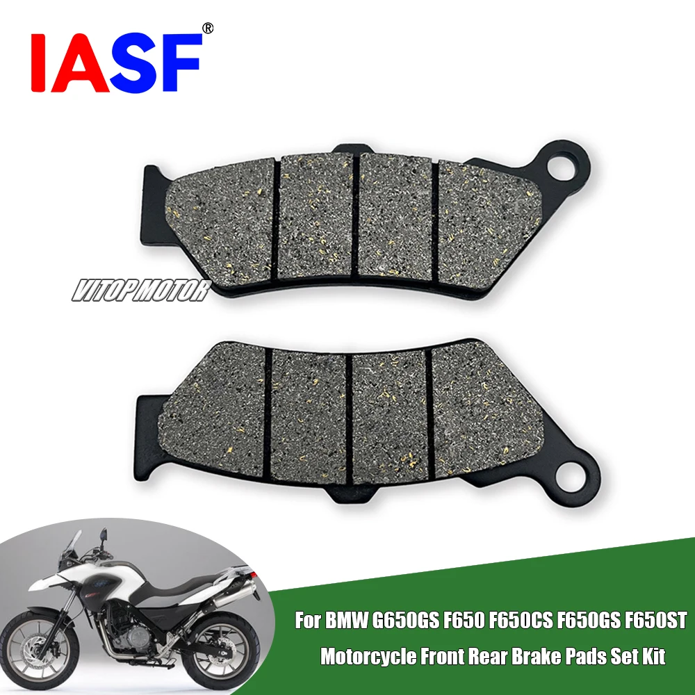 Motorcycle Front Rear Brake Pads Set Kit For BMW G650GS F650 F650CS F650GS F650ST view 4
