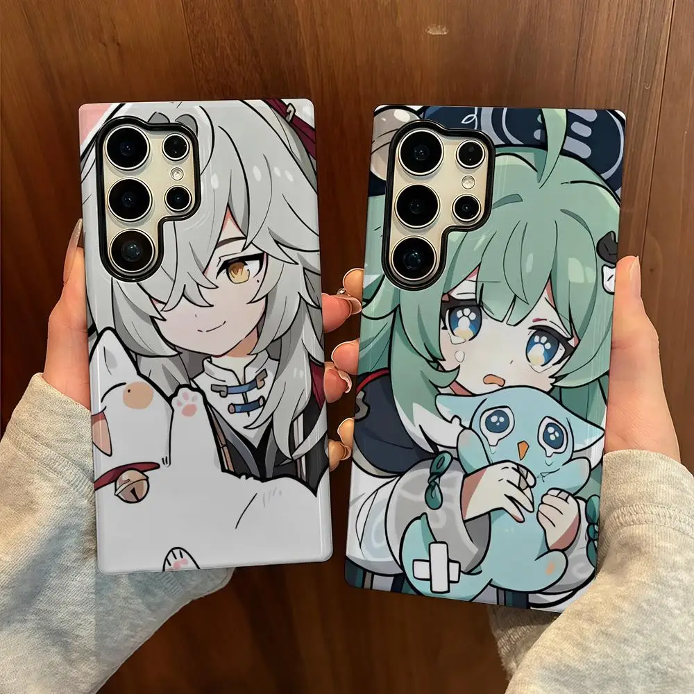 

Game Honkai Star Rail Phone Case For Samsung S25 Film Shell Luxury GalaxyS24Ultra 23plus S22 21 A56 36 26 16 Double layer Cover