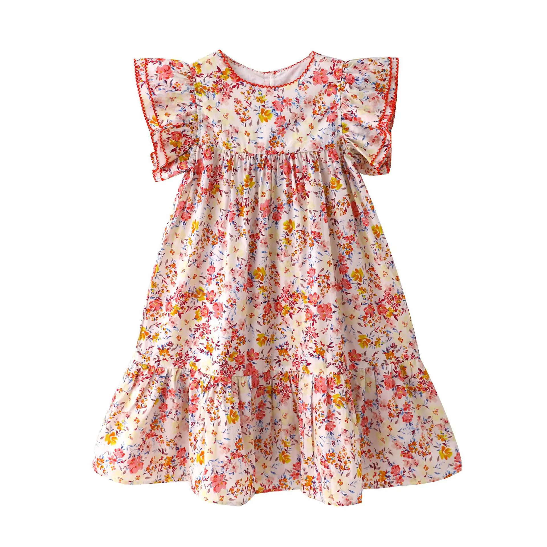 

Girls Dresses Kids Cotton Floral Princess Dress Children Party Clothes 3-12Y High Quality