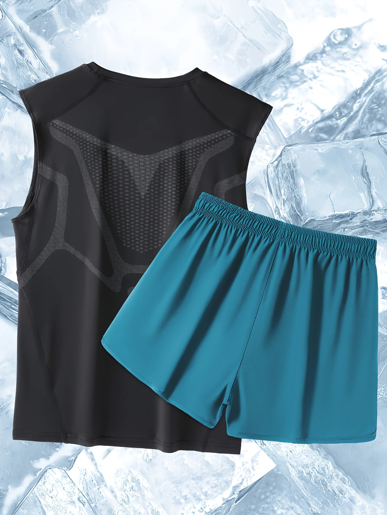 طقم ملابس سباحة رجالي، فضفاض وسريع الجفاف، مناسب للسباحة على الشاطئ، الشاطئ، ملابس سباحة من قطعة واحدة، طقم إحماء ربيعي