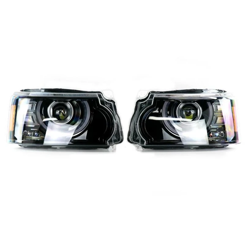 Facelift Defender Style Headlight For Land Rover Range Rover Vogue L322 2010 2011 2012 Car LED Lamp Front Headlights