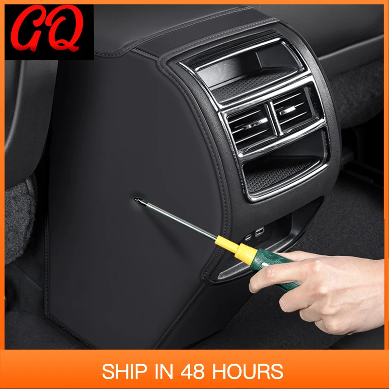 

New For Lynk & Co 01 2021 2022 2023 Rear Armrest Box Anti-Kick Pad Protection Sticker Accessories