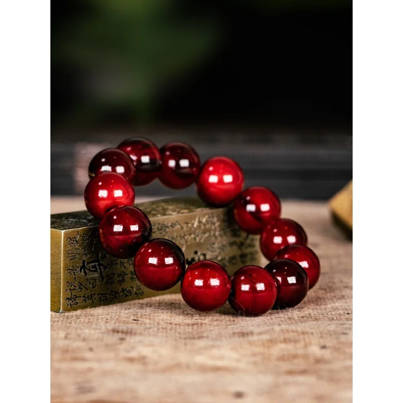 Authentic Tibetan Yak Horn from the High Plateau, Men's Buddhist Bead Bracelet, Women's Handheld Prayer Beads