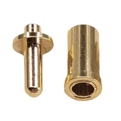 50pcs/Lot Hot Swappable Male Female Plug Jack Connector 1.5mm DIY Solder Wire Copper Pin PCB Terminal Sensor Plug Socket Connect