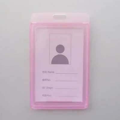 Funda transparente para tarjetas de trabajo, funda para tarjetas de identificación para trabajadores del personal, portatarjetas transparente