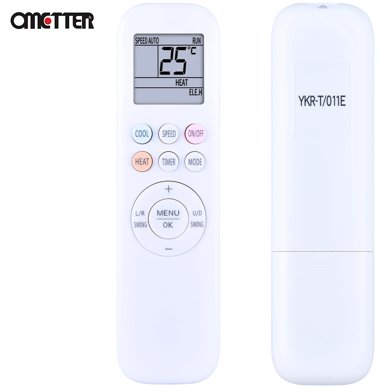 New YKR-T/011E Remote Control Replacement For AUX Air Conditioner White