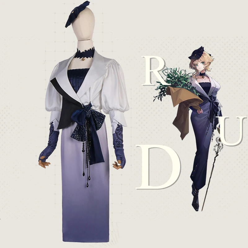 The Game Reverse:1999 cos Druvis Ⅲ Cosplay Elegant pretty Women Costume Daily British Party dress B