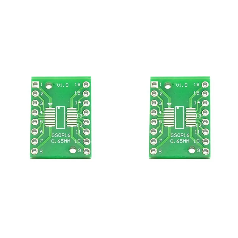 

40Pcs Sop16 Ssop16 Tssop16 To Dip16 0.65/1.27Mm Ic Adapter Pcb Board