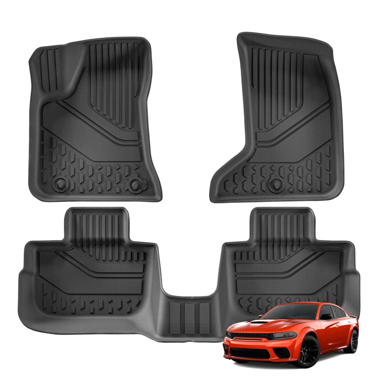 ダッジチャージャー AWD 2011-2023 (燃料バージョン) TPE 3D カー 
