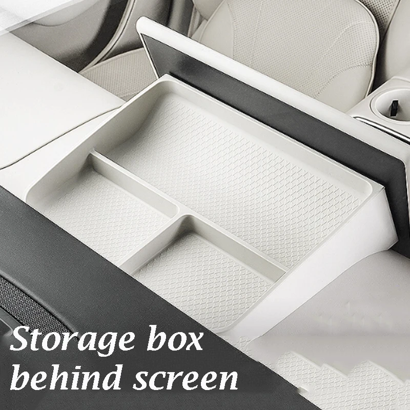 

Для LUXEED R7 2025 2026, ящик для хранения за навигационным экраном, силиконовый ящик для хранения, аксессуары для модификации центрального управления