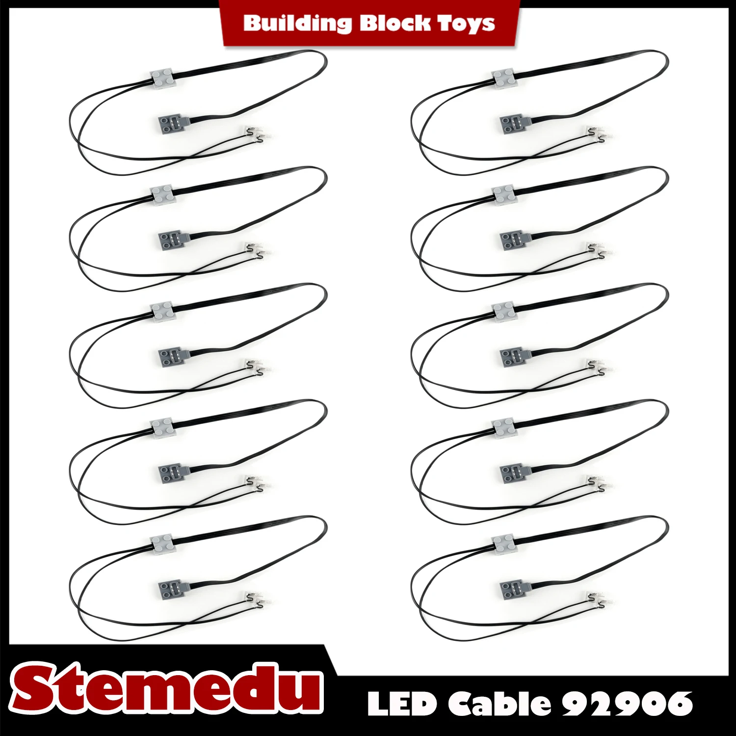 Wholesale 8870 MOC Power Functions Light Parts LED Power Strip Cable Compatible With Legoeds Motors Technics Car Train
