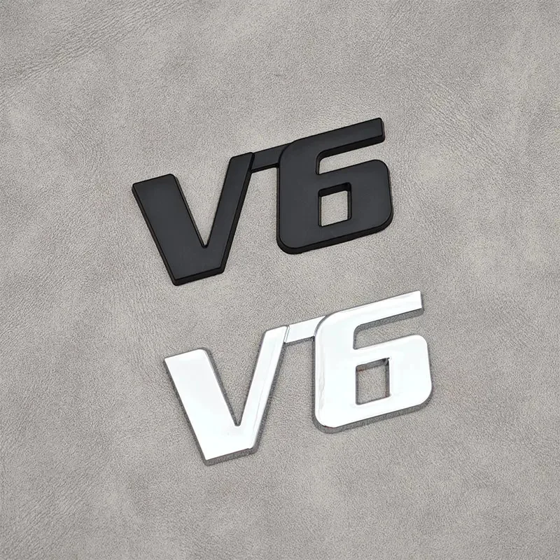 

3D металлическая буква V6 логотип автомобиля задний багажник значок эмблема наклейка для Toyota Camry Corolla Rav4 Prado CHR авто наклейка аксессуары