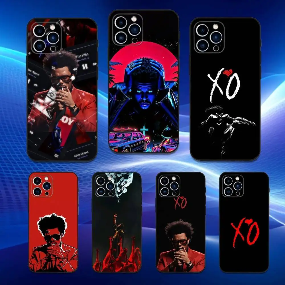 

Singer The W-Weeknd X-XO Phone Case For iPhone 17,16,15,14,13,12,11 Plus,Pro Max,XS,X,XR,SE,Mini,8,7,Soft Silicone Black Cover