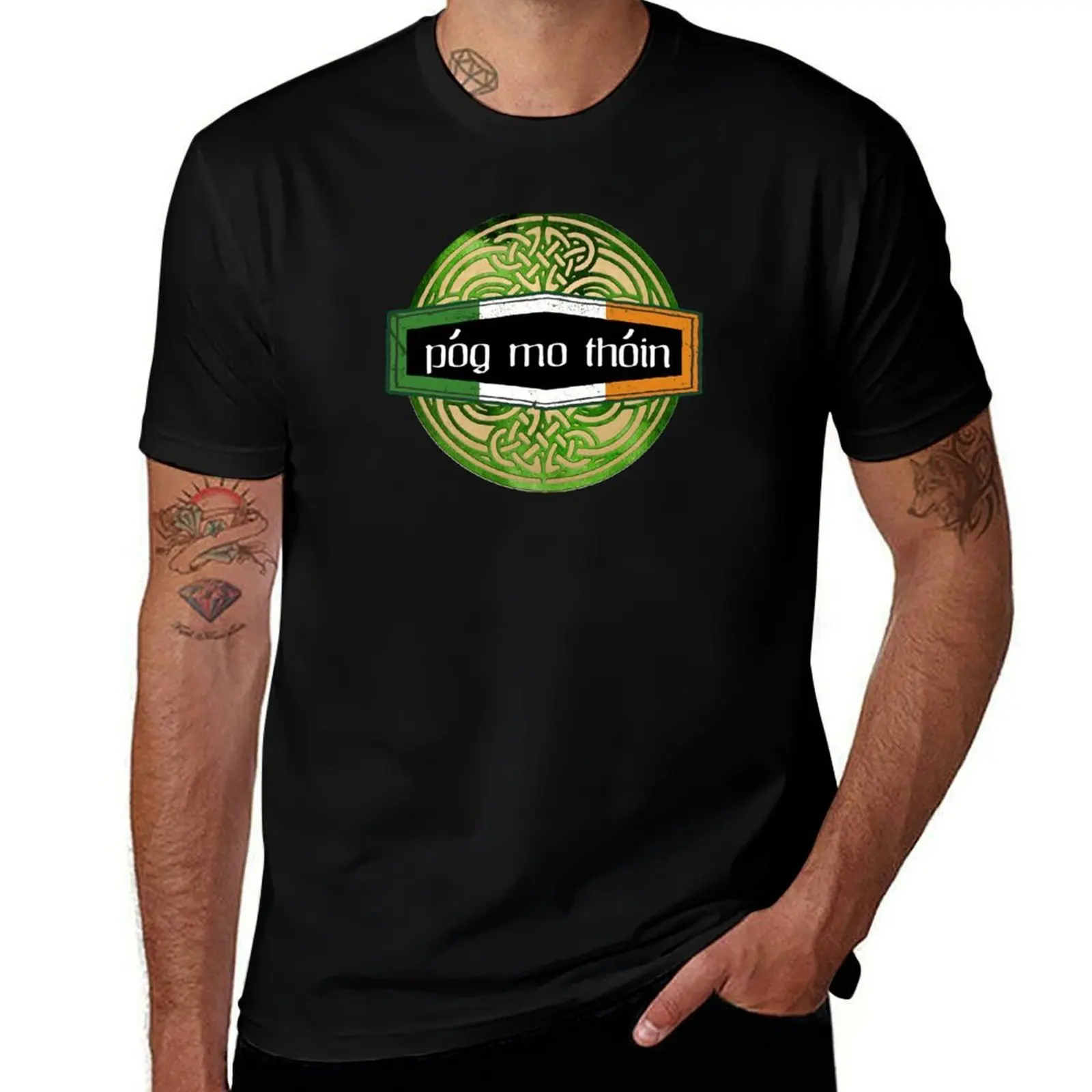 

Celtic Pog Mo Thoin Design T-Shirt vintage anime shirt anime t shirts oversizeds t shirts for men graphic