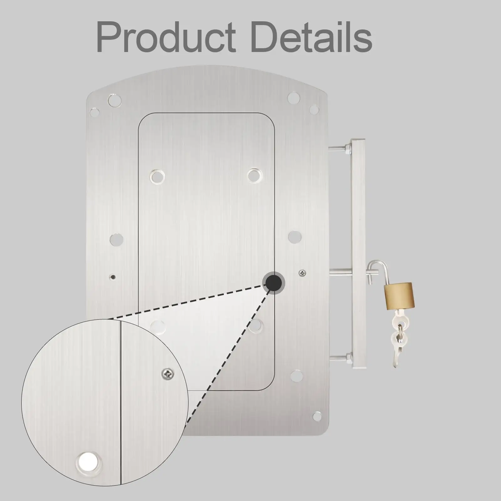 

Quick Release Bracket Plate Replacement Motor Mount Hardware for Fishing Boat