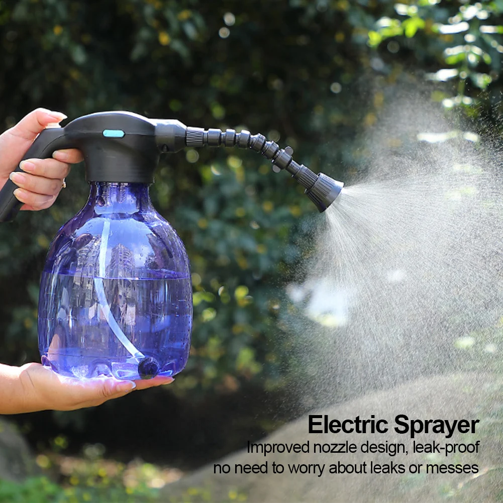 Electric Garden Sprayer Waterproof Automatic Plant Atomizer For Indoor Automatic Watering Fogger 2.5L Plant Mister Spray Bottle