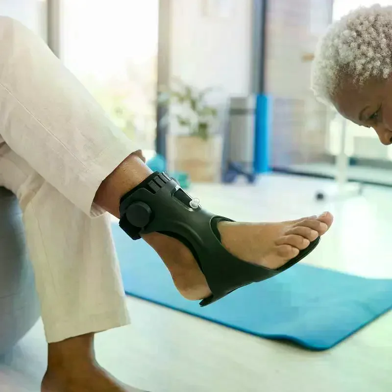 

Drop Foot Brace Orthosis for Ankle Support Adjustable Buckle Lightweight Design for Daily Walking Mobility