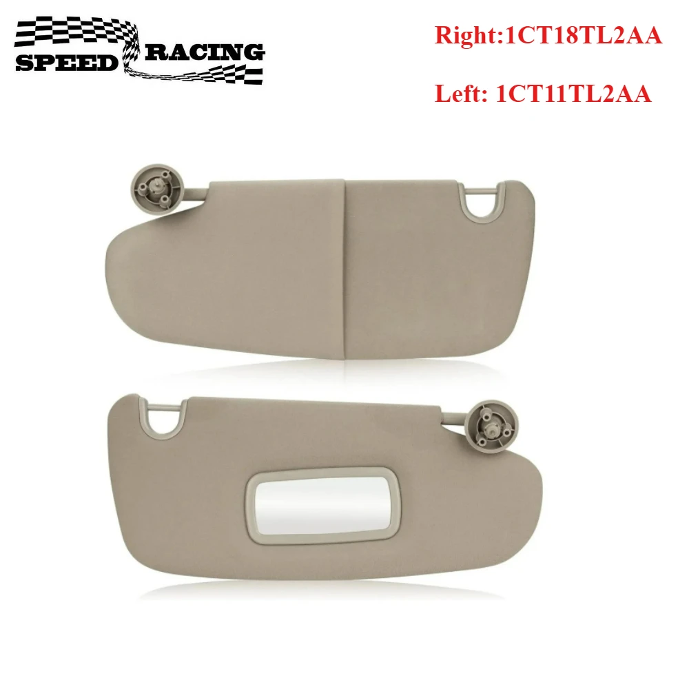 

1CT11TL2AA 1CT18TL2AA 1 пара левый + правый солнцезащитный козырек с зеркалом для Dodge Ram 1500 2500 3500 2002-2009 годов