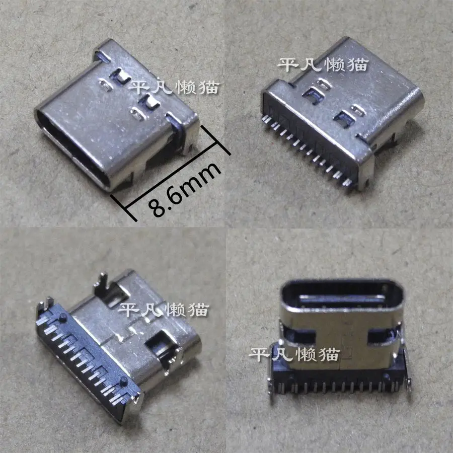 

Разъем USB Type - C USB3.1, 12 p, 12 игл, L = 8,6 мм