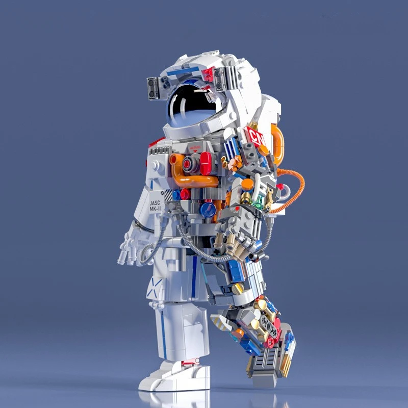 2025 MOC Aerospaces Astronaut Rocket V Launch Space Station Spacecrafts City Building Blocks Classic Model Bricks Kits Ideas