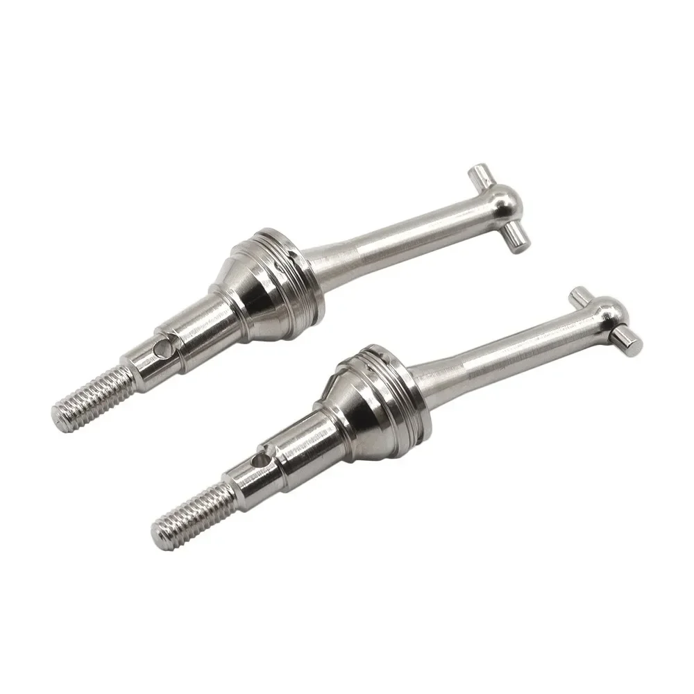 

MJX 14301/14302 RC Автомобильные стальные приводные валы CVD Dog Bone — 2 шт. черные/серебристые обновленные металлические детали для 1/14 Hyper Go Truck 14410