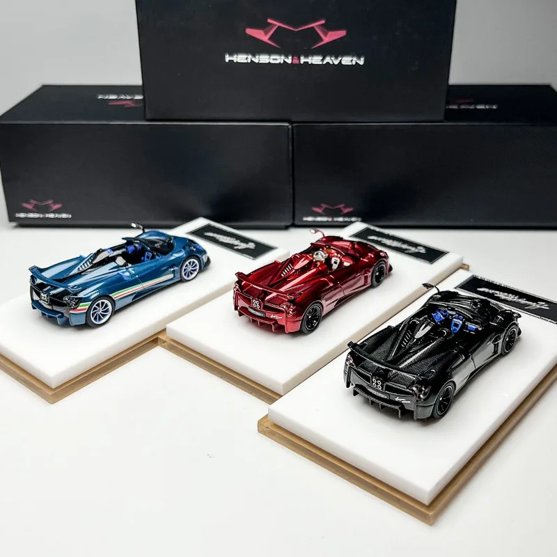 HH modèle 1/64 Pagani Huayra Tricolore alliage véhicule à moteur jouet moulé sous pression en métal modèle Collection garçon cadeaux de noël