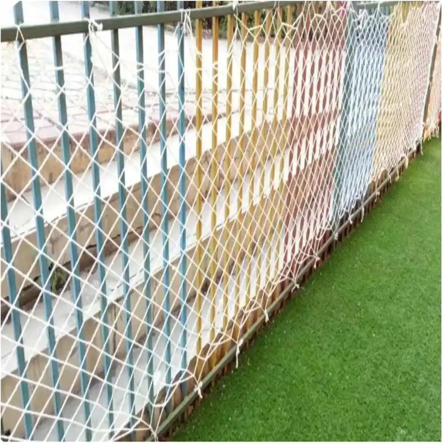 Heavy Duty Nylon Geländer Treppen Netting Kinder Sicherheitsnetz Gebäude Anti-Falling Sicherheitsnetz Balkon Sicherheitsschutz für Kinder Haustier – Detail 14