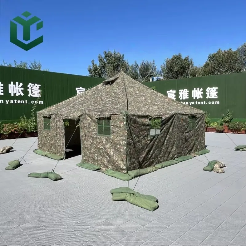Hot Sale Large Size One Bedroom Four-season Waterproof Canvas Tent For 10 Person Camping Shelter For Outdoor Events