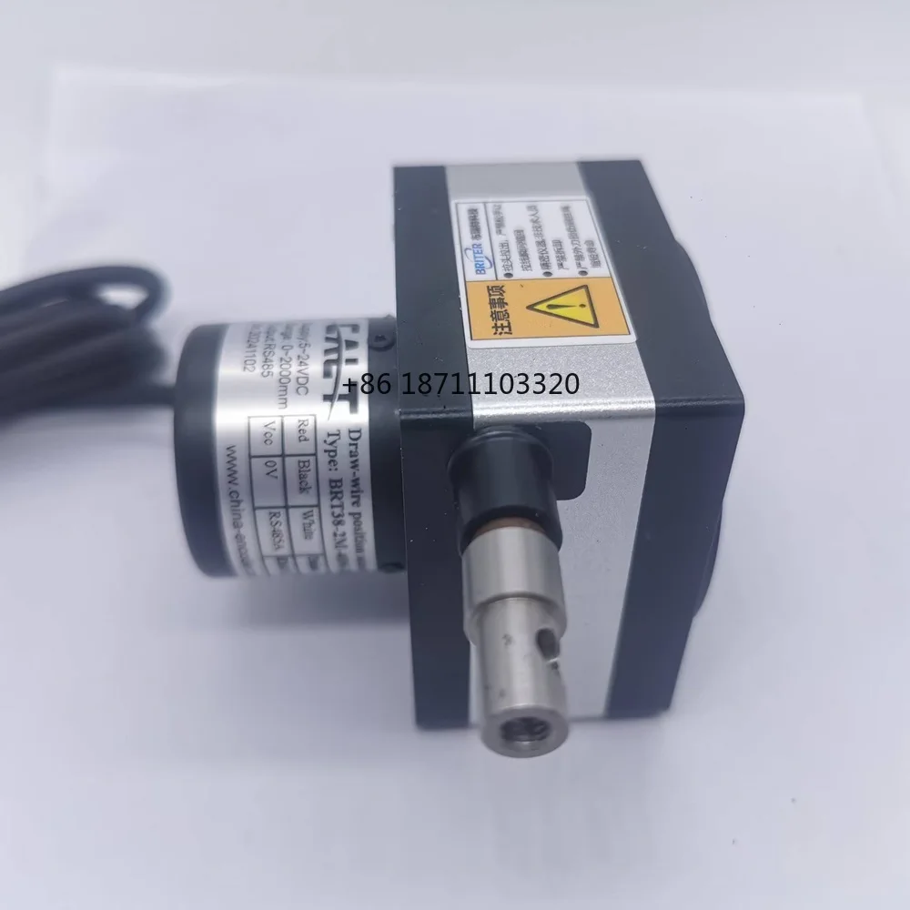 0-2000mm string encoder RS485 output 4096 resolusi absolut encoder 2m kawat menarik sensor posisi