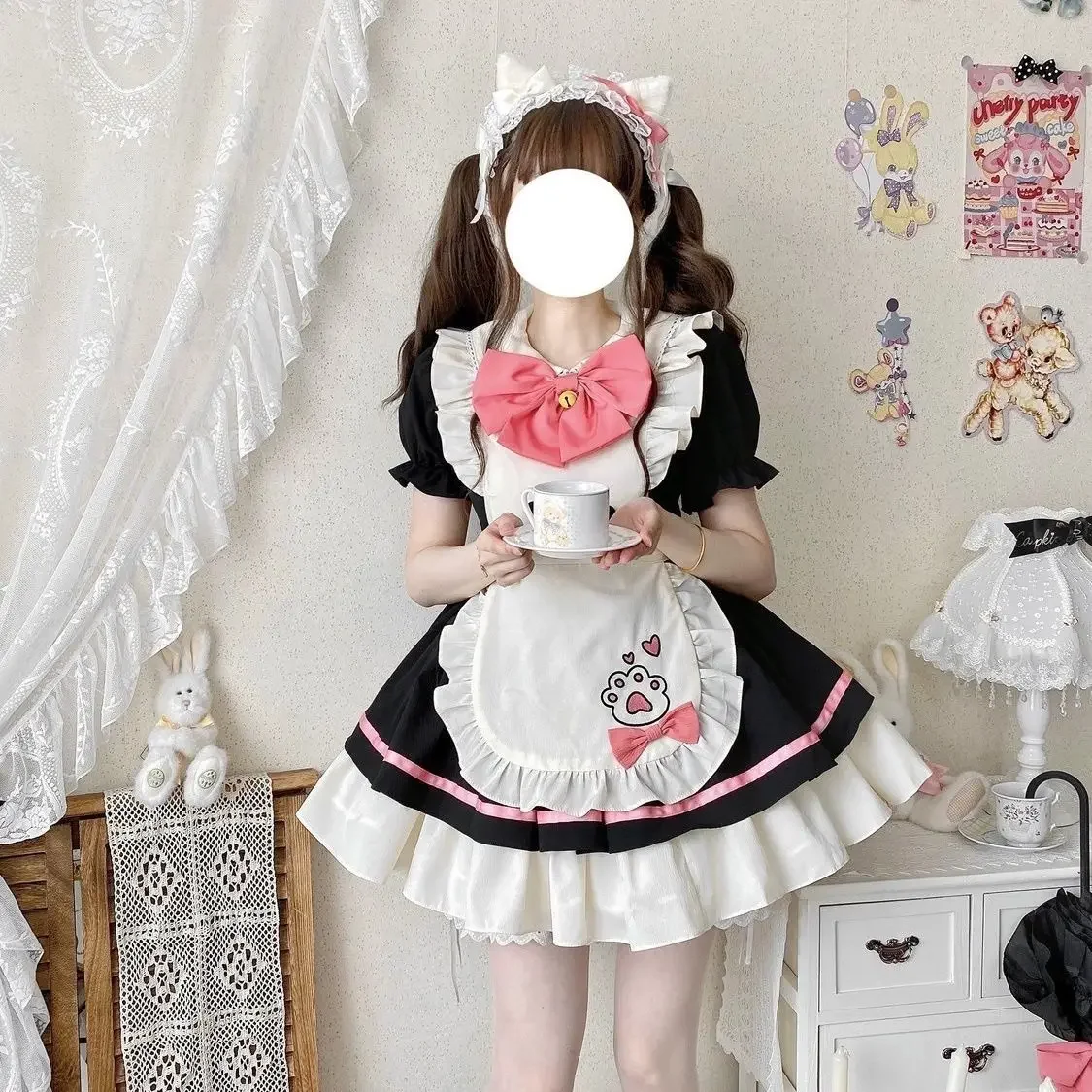 Vêtements de Gelcosplay pour femmes, Lolita, Mignon, Maid, Anime, Halloween, Performance, Nouveau