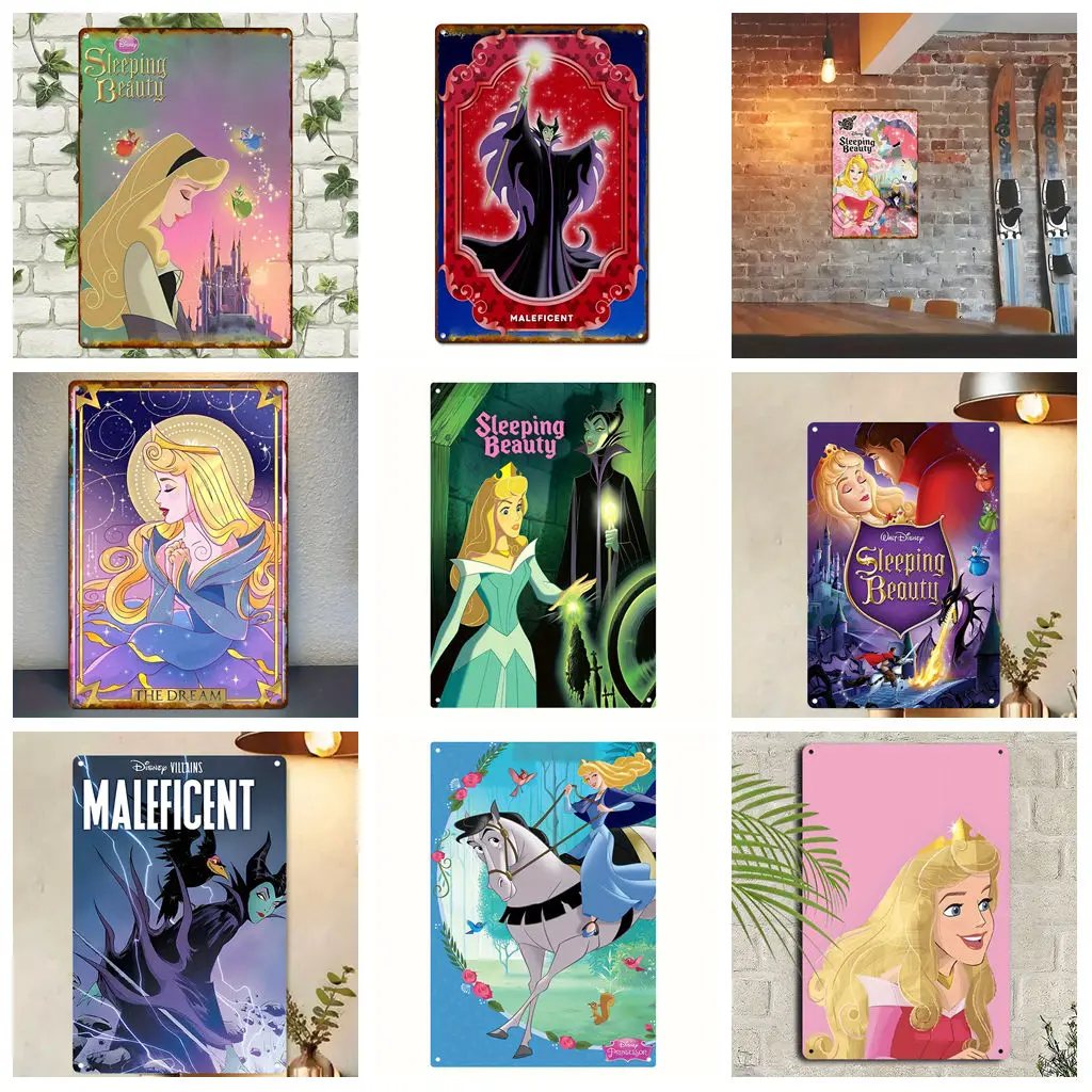 

Miniso Disney Donald Duck Scenes Tin Signs Metal Tin Signs Posters Decor Retro Metal Plaque Wall Art Decor for Garage Bar